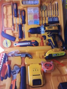 Dewalt 21V Cordless Electric Drill 47PC Tool Set WITH 2 Batteries - Image 2